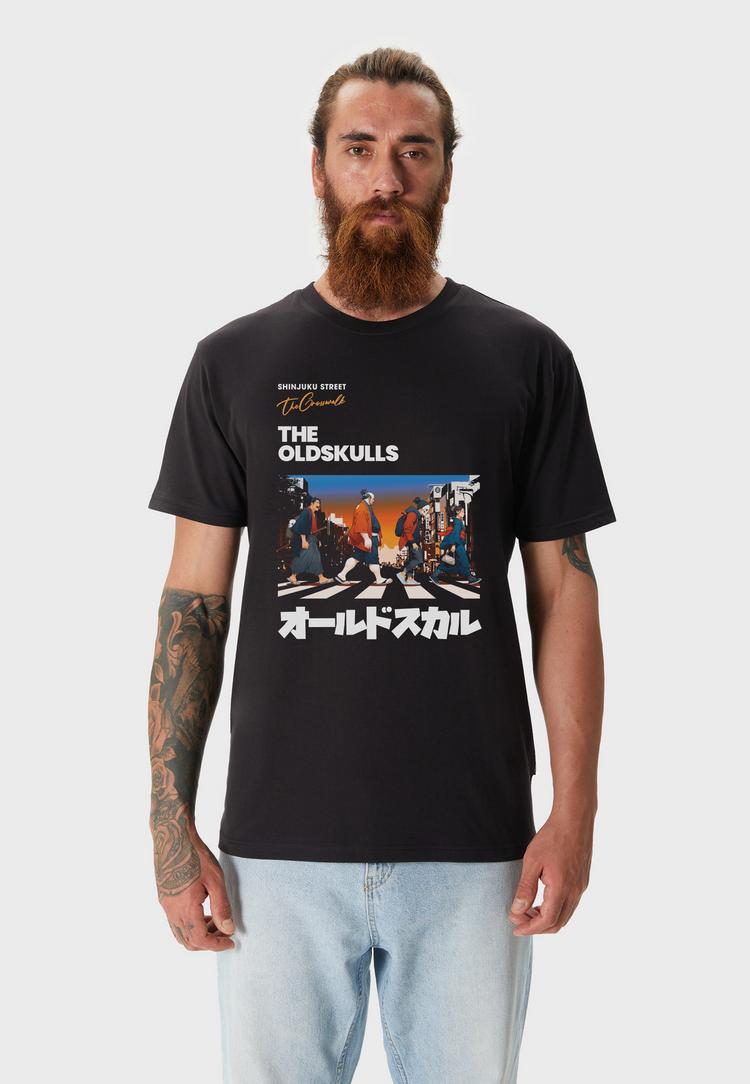 OLDSKULL OLDSKULL Asian Icons Legends Walking Graphic Printshirt Herren - Black - 1 | SportScheck