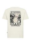 OLDSKULL Asian Samurai Robot Fusion Graphic Printshirt Herren - Off White