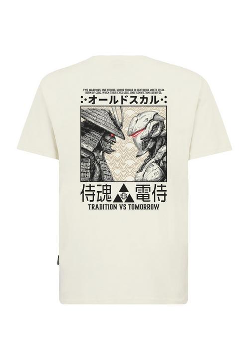 OLDSKULL Asian Samurai Robot Fusion Graphic Printshirt Herren