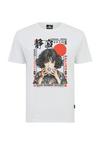 OLDSKULL Asian Tea Time Kimono Graphic Printshirt Herren - White