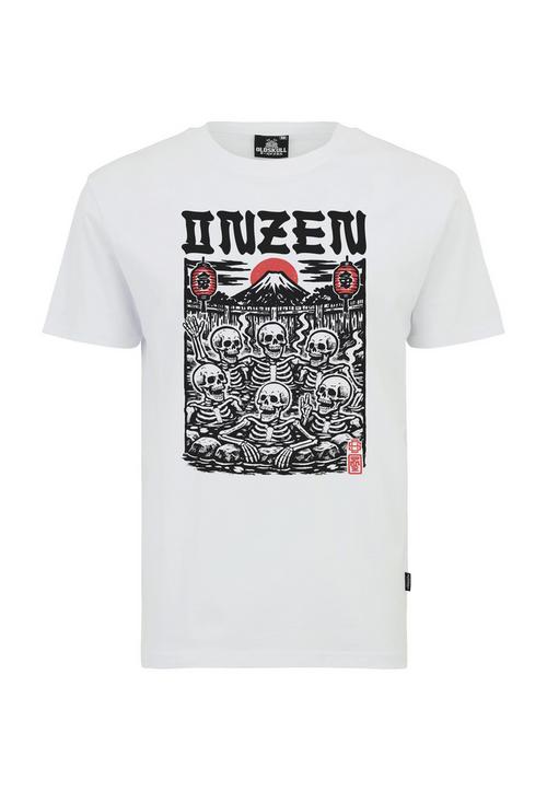 OLDSKULL Asian Onzen Skull Party Graphic Printshirt Herren