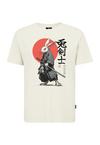 OLDSKULL Asian Samurai Rabbit Graphic Printshirt Herren - Off White