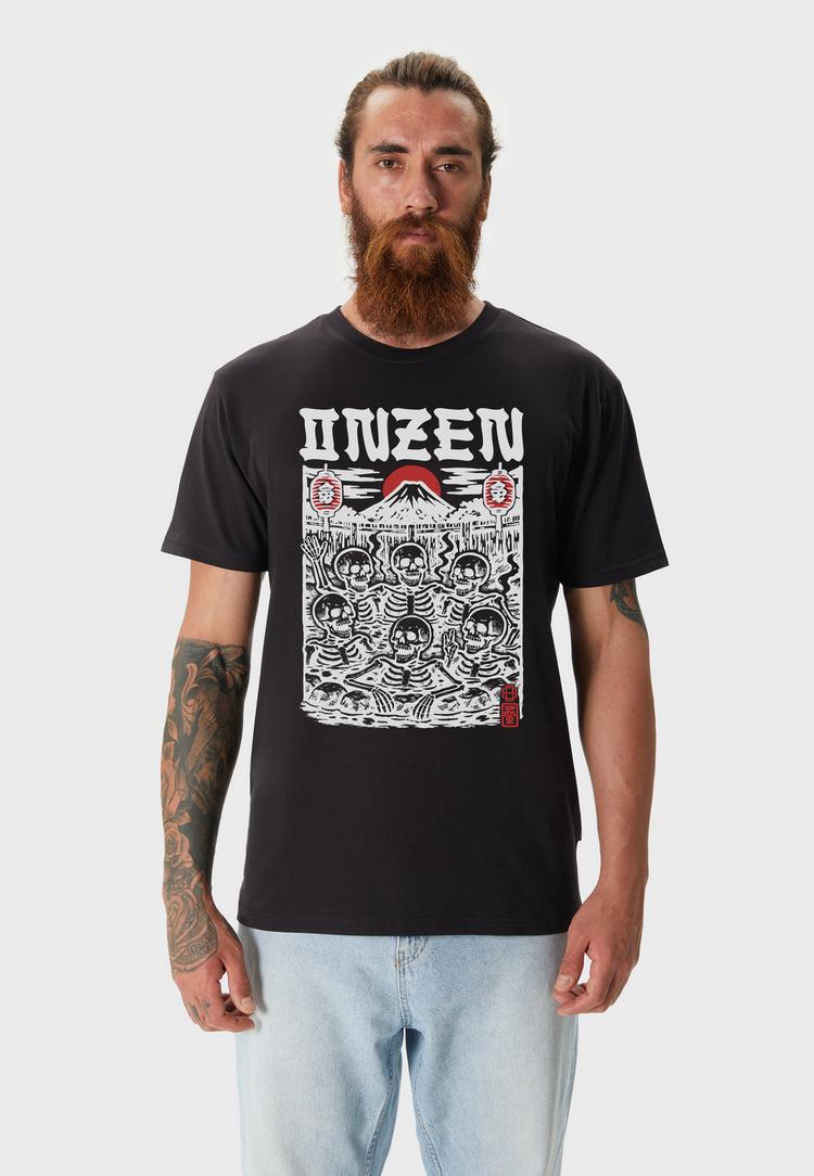 OLDSKULL OLDSKULL Asian Onzen Skull Party Graphic Printshirt Herren - Black - 1 | SportScheck