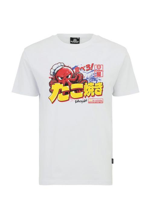 OLDSKULL Asian Takoyaki Octopus Graphic Printshirt Herren