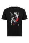 OLDSKULL Asian Oni Fusion Design Printshirt Herren - Black