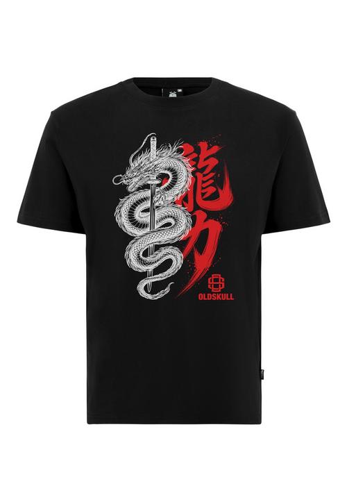 OLDSKULL Asian Dragon Kanji Graphic Printshirt Herren