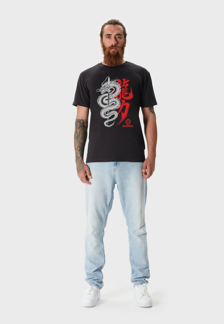 OLDSKULL OLDSKULL Asian Dragon Kanji Graphic Printshirt Herren - Black - 0 | SportScheck