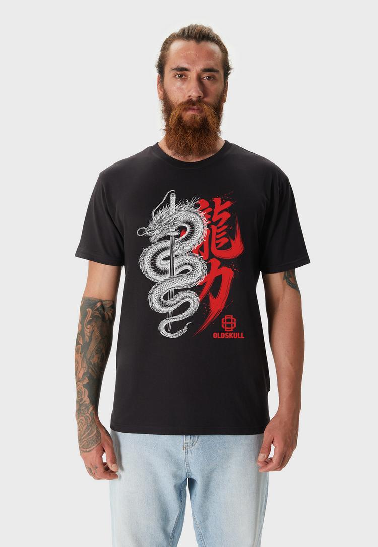 OLDSKULL OLDSKULL Asian Dragon Kanji Graphic Printshirt Herren - Black - 1 | SportScheck