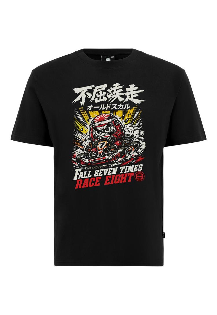 OLDSKULL OLDSKULL Asian Daruma Racer Graphic Printshirt Herren - Black - 0 | SportScheck