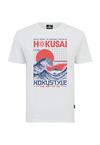 OLDSKULL Asian Big Wave Fuji Graphic Printshirt Herren - White