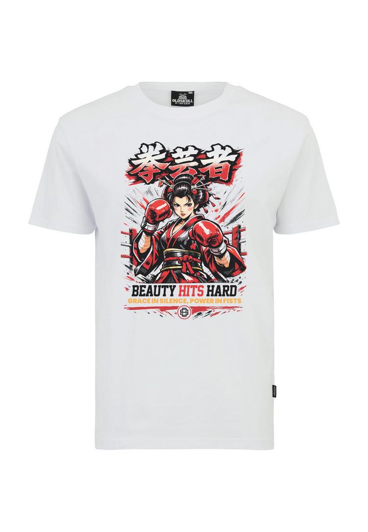 OLDSKULL OLDSKULL Asian Boxing Graphic Printshirt Herren - White - 0 | SportScheck