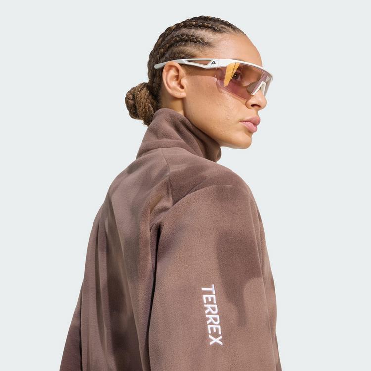 adidas adidas Terrex Multi Climawarm Fleecejacke, Fleecejacke Damen - Earth Strata / Brown - 0 | SportScheck