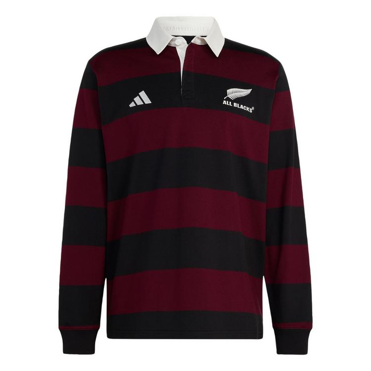 adidas adidas All Blacks Heritage Poloshirt Pololangarmshirt Herren - Maroon / All Black - 0 | SportScheck