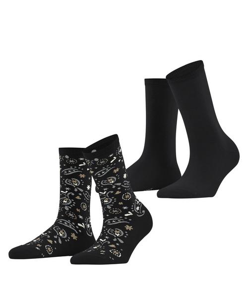 ESPRIT Soft Paisley 2P Socken Damen