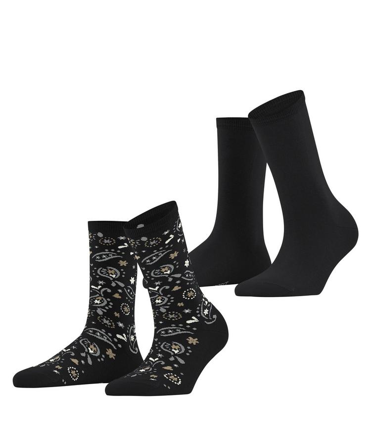 ESPRIT ESPRIT Soft Paisley 2P Socken Damen - black (3000) - 0 | SportScheck