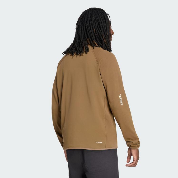 adidas adidas Terrex Xperior CLIMAWARM+ Ventknit Fleecejacke Herren - Brown Oxide - 1 | SportScheck
