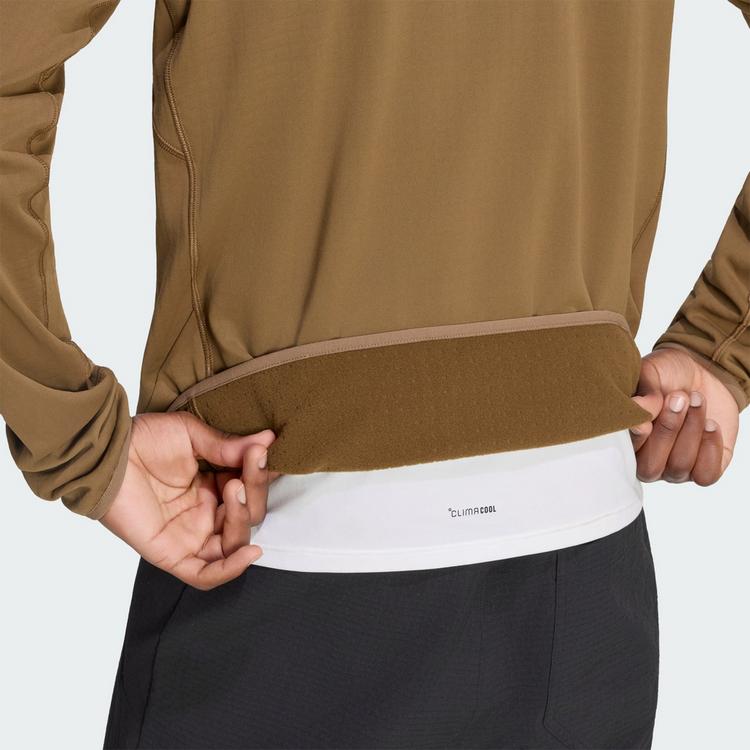 adidas adidas Terrex Xperior CLIMAWARM+ Ventknit Fleecejacke Herren - Brown Oxide - 0 | SportScheck