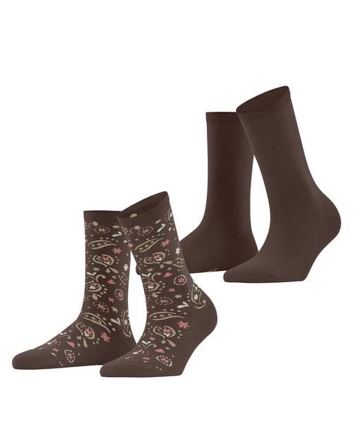 ESPRIT Soft Paisley 2P Socken Damen