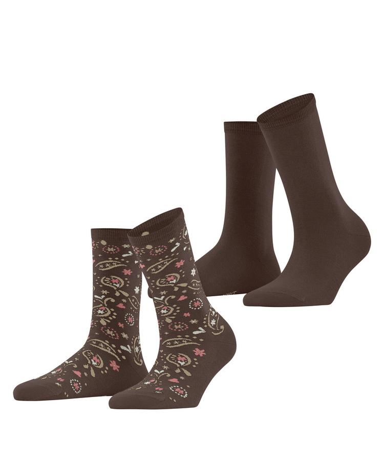 ESPRIT ESPRIT Soft Paisley 2P Socken Damen - chocolate (5272) - 0 | SportScheck