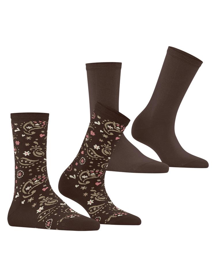 ESPRIT ESPRIT Soft Paisley 2P Socken Damen - chocolate (5272) - 0 | SportScheck