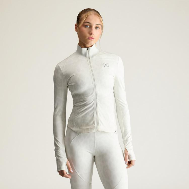 adidas adidas adidas by Stella McCartney Training Trainingsjacke Damen - Beige / Orbit Grey - 0 | SportScheck
