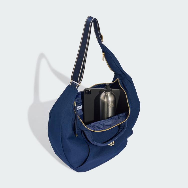 adidas adidas adidas OG SPORT CROISSANT TASCHE, LARGE Umh&auml;ngetasche Damen - Night Indigo / Warm Vanilla / Gold Metallic - 0 | SportScheck