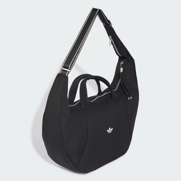 adidas adidas adidas OG SPORT CROISSANT TASCHE, LARGE Umh&auml;ngetasche Damen - Black / White / Silver Metallic - 0 | SportScheck