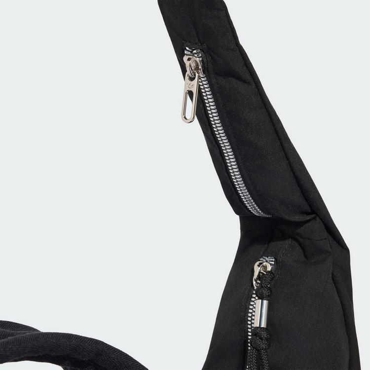 adidas adidas adidas OG SPORT CROISSANT TASCHE, LARGE Umh&auml;ngetasche Damen - Black / White / Silver Metallic - 1 | SportScheck