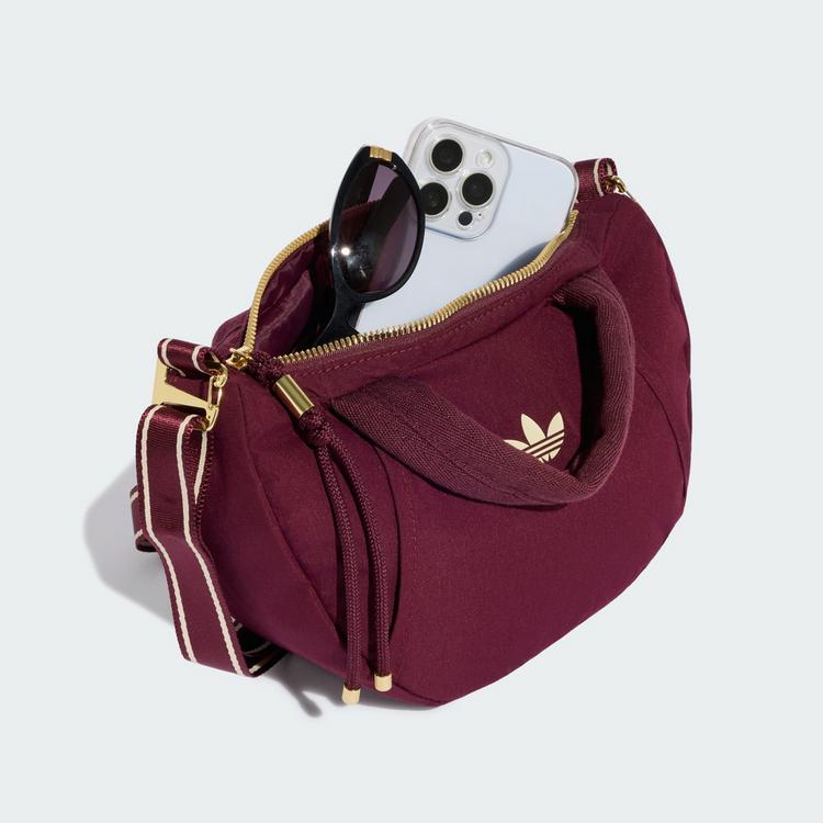 adidas adidas adidas OG SPORT CROISSANT TASCHE, EXTRA Umh&auml;ngetasche Damen - Maroon / Warm Vanilla / Gold Metallic - 0 | SportScheck