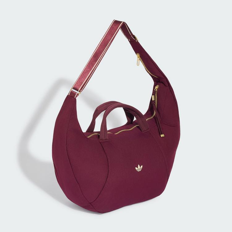 adidas adidas adidas OG SPORT CROISSANT TASCHE, LARGE Umh&auml;ngetasche Damen - Maroon / Warm Vanilla / Gold Metallic - 0 | SportScheck