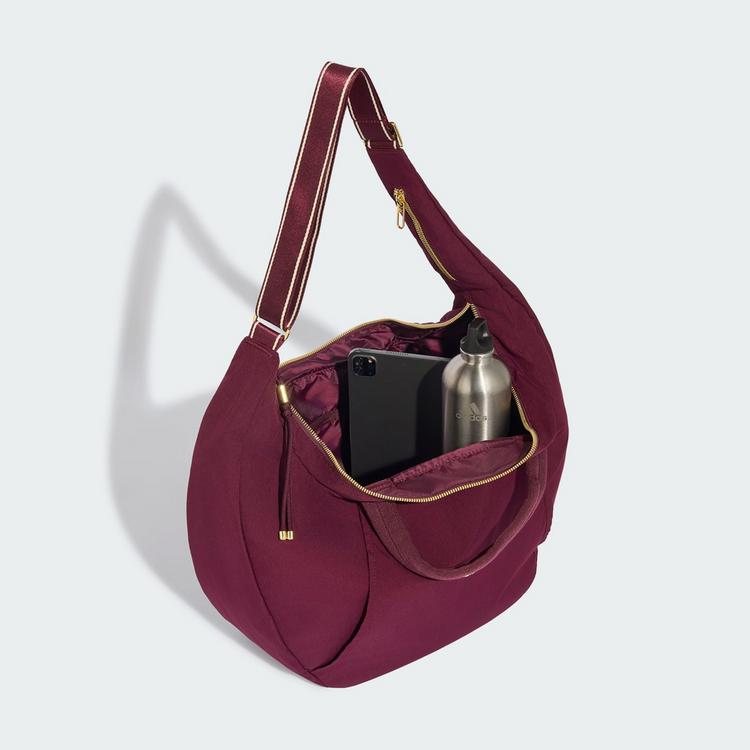 adidas adidas adidas OG SPORT CROISSANT TASCHE, LARGE Umh&auml;ngetasche Damen - Maroon / Warm Vanilla / Gold Metallic - 0 | SportScheck