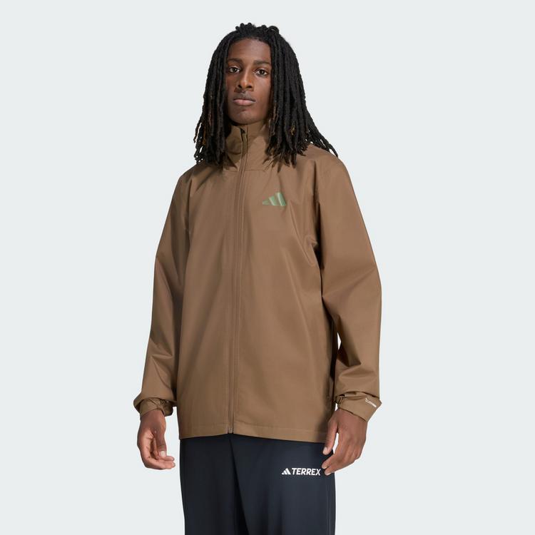 adidas adidas Terrex Multi Essentials 2 Layer Funktionsjacke Herren - Brown Oxide - 0 | SportScheck