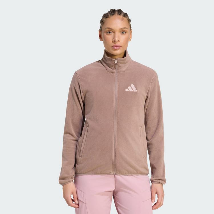 adidas adidas Terrex Multi Essentials Fleecejacke, Fleecejacke Damen - Trace Brown - 0 | SportScheck