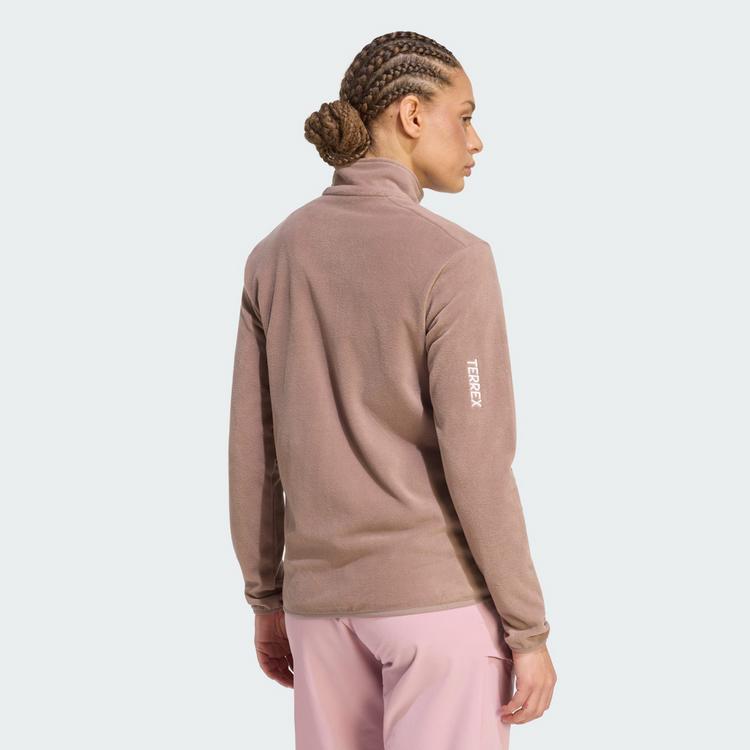 adidas adidas Terrex Multi Essentials Fleecejacke, Fleecejacke Damen - Trace Brown - 1 | SportScheck
