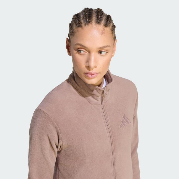 adidas adidas Terrex Multi Essentials Fleecejacke, Fleecejacke Damen - Trace Brown - 0 | SportScheck