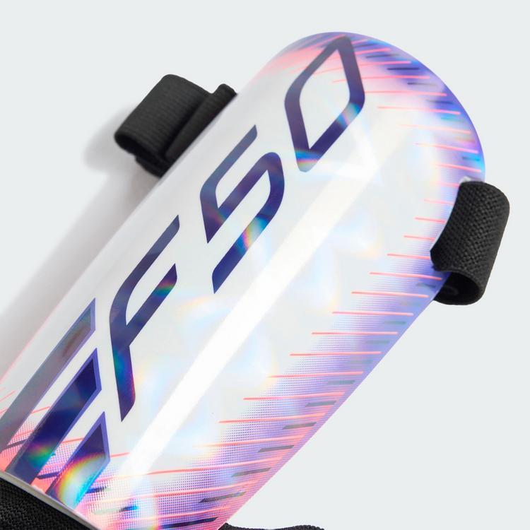 adidas adidas F50 Match Schienbeinschoner Schienbeinschoner - White / Solar Turbo / Solar Purple - 0 | SportScheck
