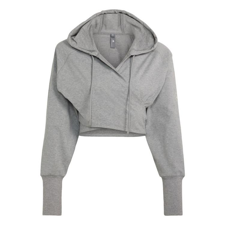 adidas adidas adidas by Stella McCartney Wrap Hoodie Hoodie Damen - Core Heather - 0 | SportScheck