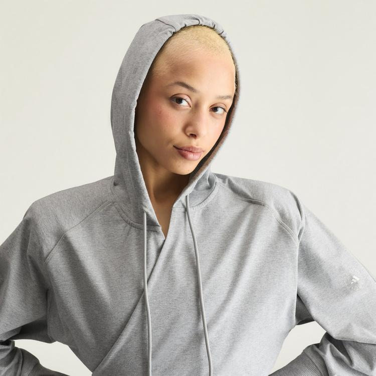 adidas adidas adidas by Stella McCartney Wrap Hoodie Hoodie Damen - Core Heather - 0 | SportScheck
