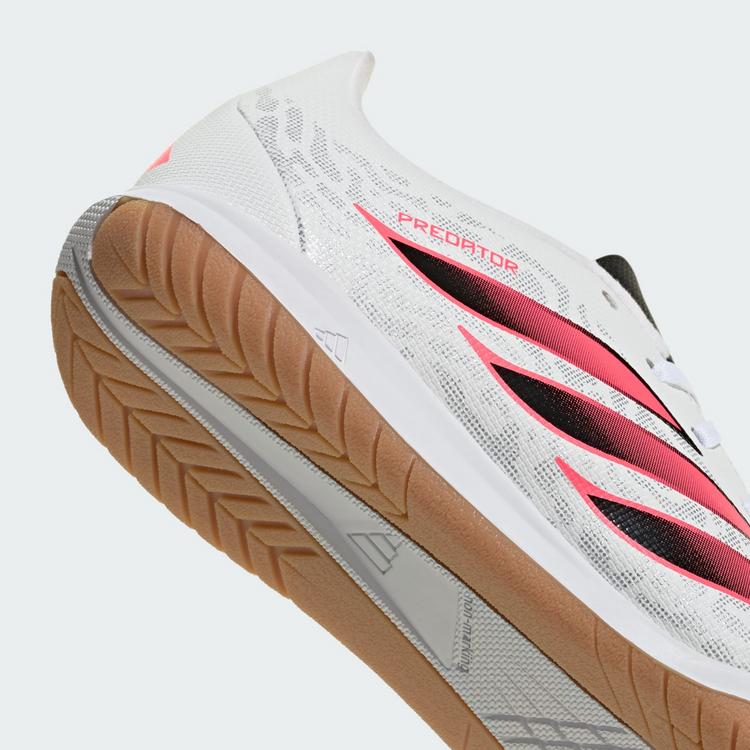 adidas adidas Predator Club Sala Kids Fu&szlig;ballschuhe Kinder - Cloud White / Solar Turbo / Core Black - 5 | SportScheck