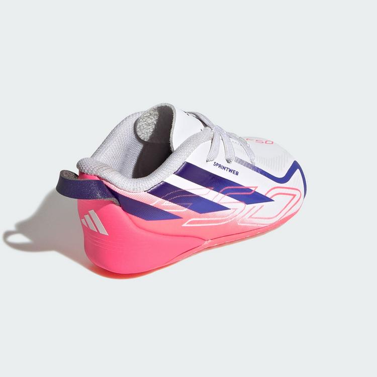 adidas adidas F50 Hyperfast Kids Schuh Fu&szlig;ballschuhe Kinder - Cloud White / Solar Purple / Solar Turbo - 3 | SportScheck