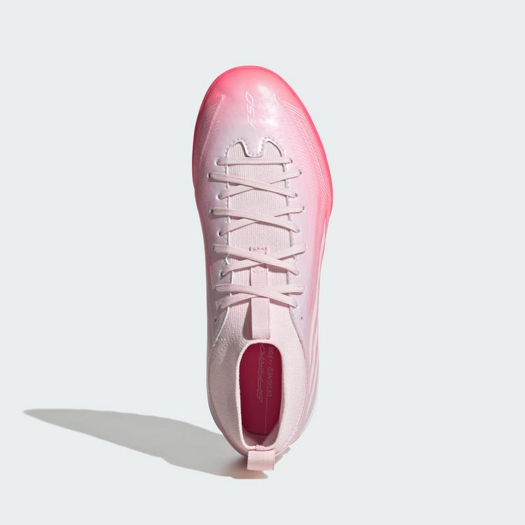 adidas adidas F50 Sparkfusion League Kids Fu&szlig;ballschuhe Kinder - Solar Turbo / Cloud White / Distilled Pink - 0 | SportScheck