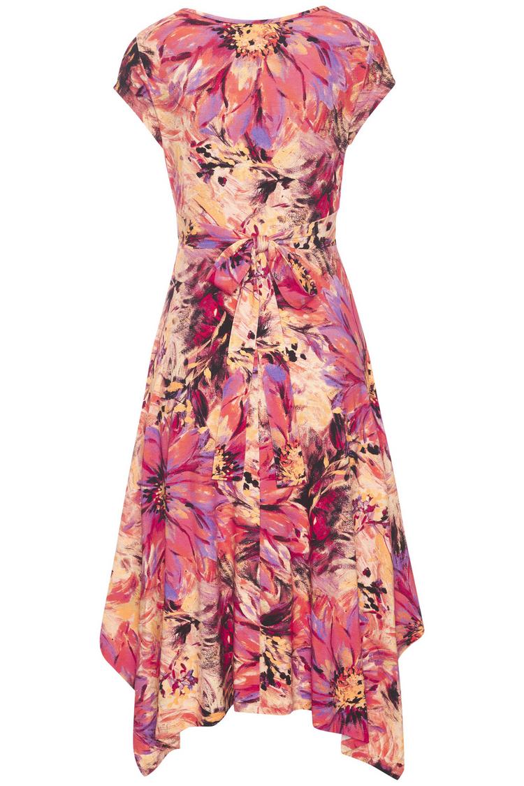 BEACH TIME BEACH TIME Sommerkleid Tr&auml;gerkleid Damen - pink bedruckt - 0 | SportScheck