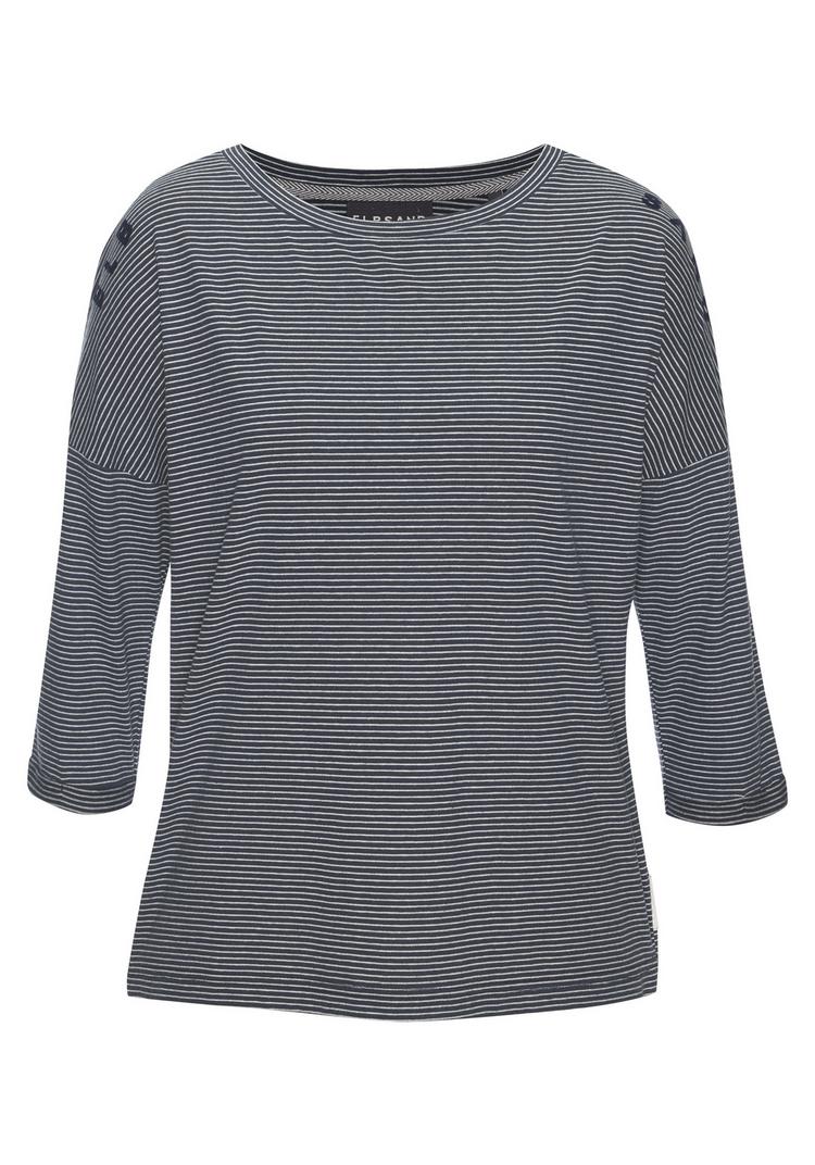 ELBSAND ELBSAND 3/4-Arm-Shirt Longshirt Damen - marine-wei&szlig; - 0 | SportScheck