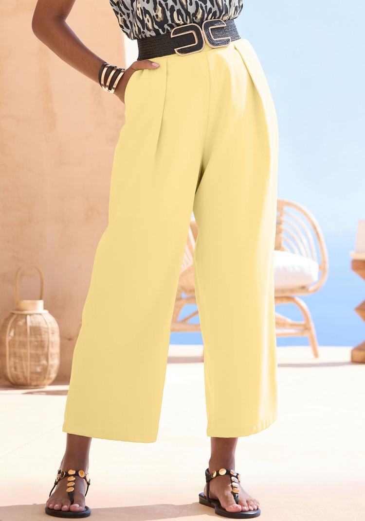 Lascana Lascana 7/8-Hose Printhose Damen - hellgelb - 1 | SportScheck