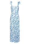 Vivance Maxikleid Maxikleid Damen - marine-creme bedruckt