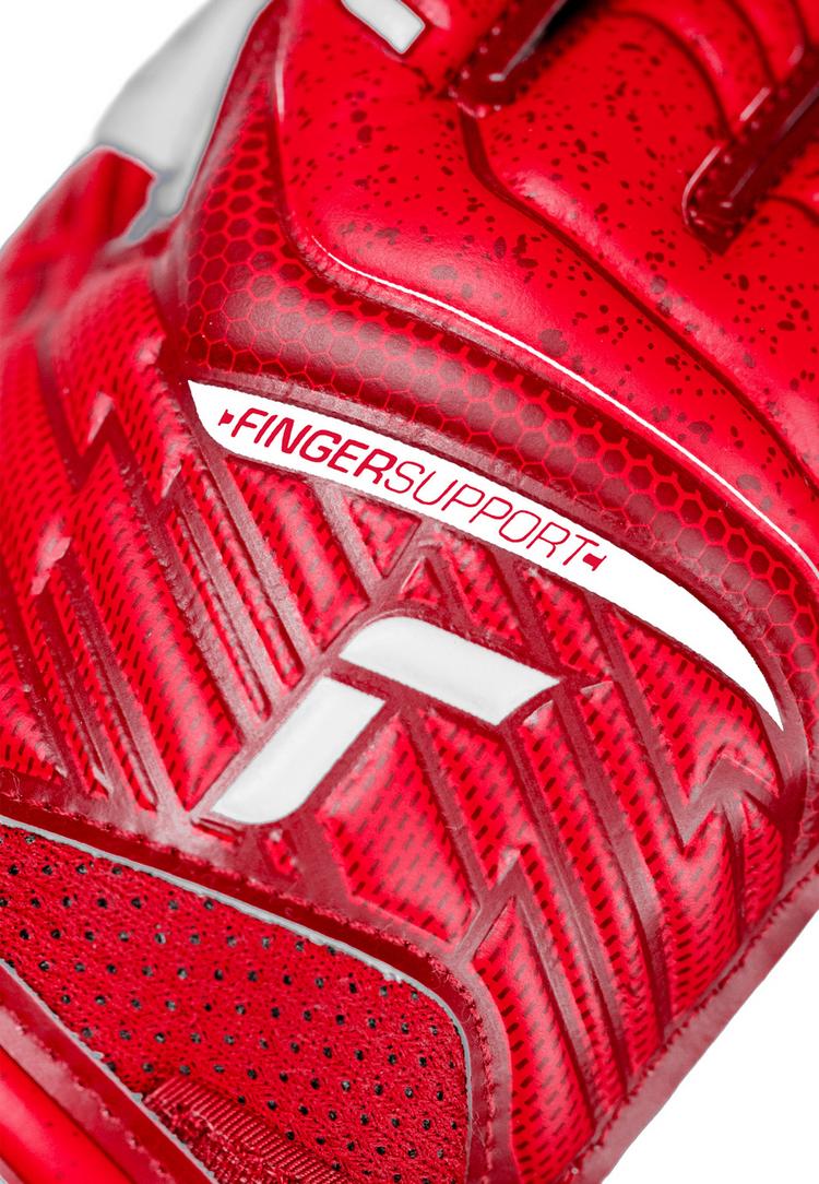 Reusch Reusch Attrakt Grip Finger Support Torwarthandschuhe Kinder - red / white - 4 | SportScheck