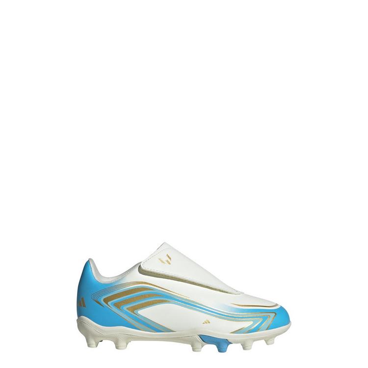 adidas adidas F50 Messi Club Kids Fu&szlig;ballschuh, feste Fu&szlig;ballschuhe Kinder - Ivory / Semi Blue Burst / Icey Blue - 0 | SportScheck