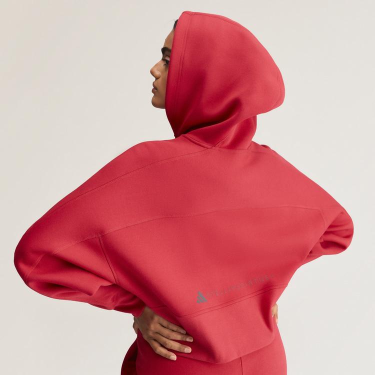 adidas adidas adidas by Stella McCartney Sportswear Hoodie Damen - Soft Carmine - 0 | SportScheck