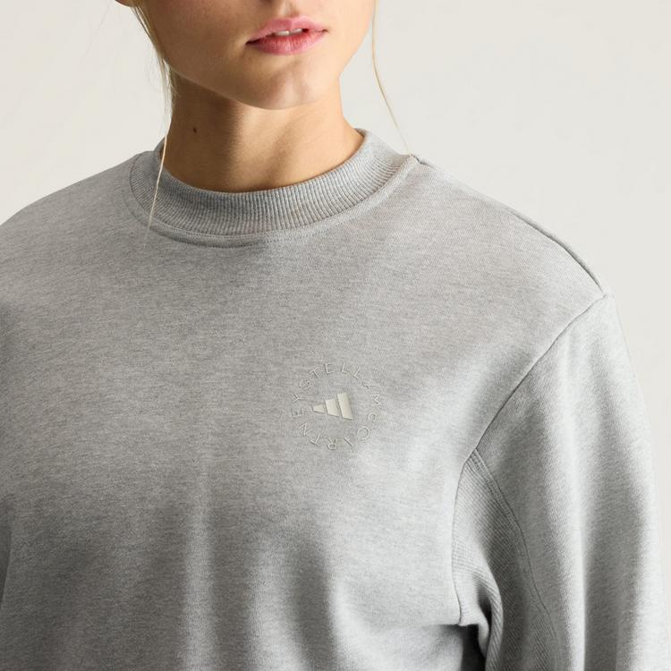 adidas adidas adidas by Stella McCartney Regular Funktionssweatshirt Damen - Medium Grey Heather - 0 | SportScheck