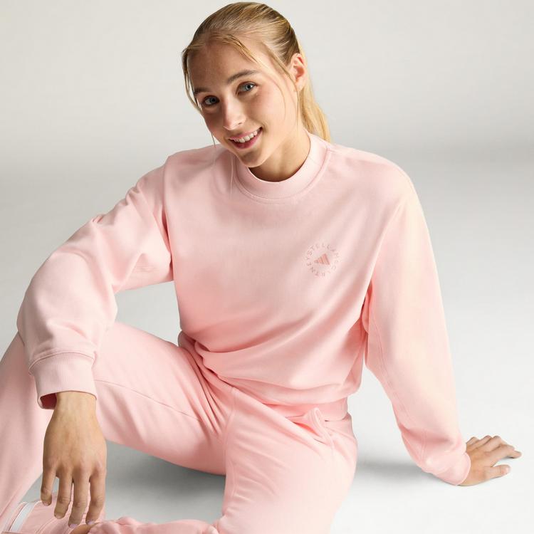adidas adidas adidas by Stella McCartney Regular Funktionssweatshirt Damen - Icey Pink - 0 | SportScheck